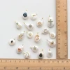 Wholesale custom rhinestone pearl pendant charms for jewelry making
