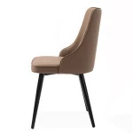 Wholesale Design Restaurant Room Furniture Hotel Table Simple Nordic Style Metal Leg Dining Chair