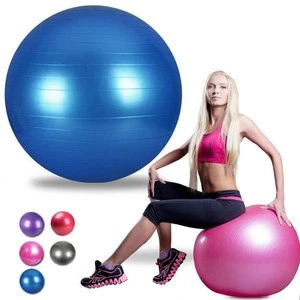 Wholesale Eco-friendly custom printed 65cm anti-burst PVC gym fitness massage exercise yoga ball