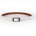 Wholesale good design dull polish lady PU belt