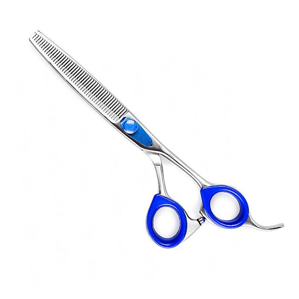 Wholesale Hairdressing Scissors In Black Paper Coating With Stars Printing Hair Thinning Scissors