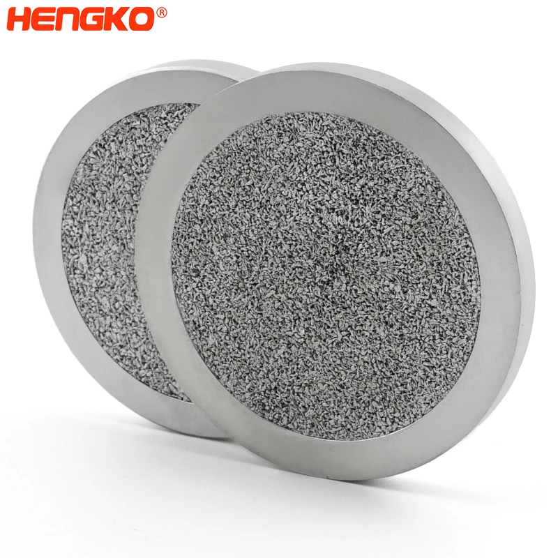 Wholesale High Filtration Efficiency Microns Sintered Metal Hepa Filter Stainless Steel Filter Disc With Steel Sealing Ring