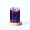 Wholesale High Quality Natural Crystal Crafts Wedding Souvenir Gemstone Healing Stone Rainbow Fluorite Crystal Lamp