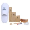 Wholesale Hotel Bath Supplies Disposable Toothbrush Wooden Comb Shower Cap Hotel Bathroom Amenity set