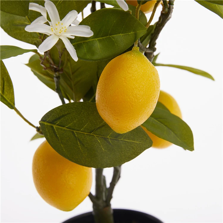 Wholesale indoor decoration plant  artificial lemon fruit tree artificial  plant