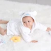 Wholesale infant bathrobe bamboo custom logo fleece bath robes soft bathrobe for children