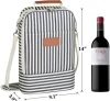 Wholesale Insulated Wine Bottle Wine Tote Carrier Cooler Bag for Travel Picnic
