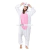 Wholesale Kigurumi unicorn onesie flannel pajamas/costume unisex cartoon onesie pajamas