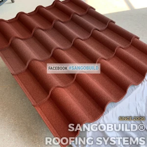 Wholesale modern Sangobuild Shingle Type color stone coated steel roof sheet in philippines outdoor building materials