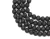 Import wholesale natural black 8mm matte lava jewelry stone bead from China
