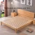 Import Wholesale Nordic full solid wood bed 1.5m1.8 m modern simple rubber wood double bed master bedroom sets from China