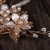 Import Wholesale Pearl Vintage Bridal Hair Accessories Gold Plated Floral Wedding Bridal Hair Clip from China