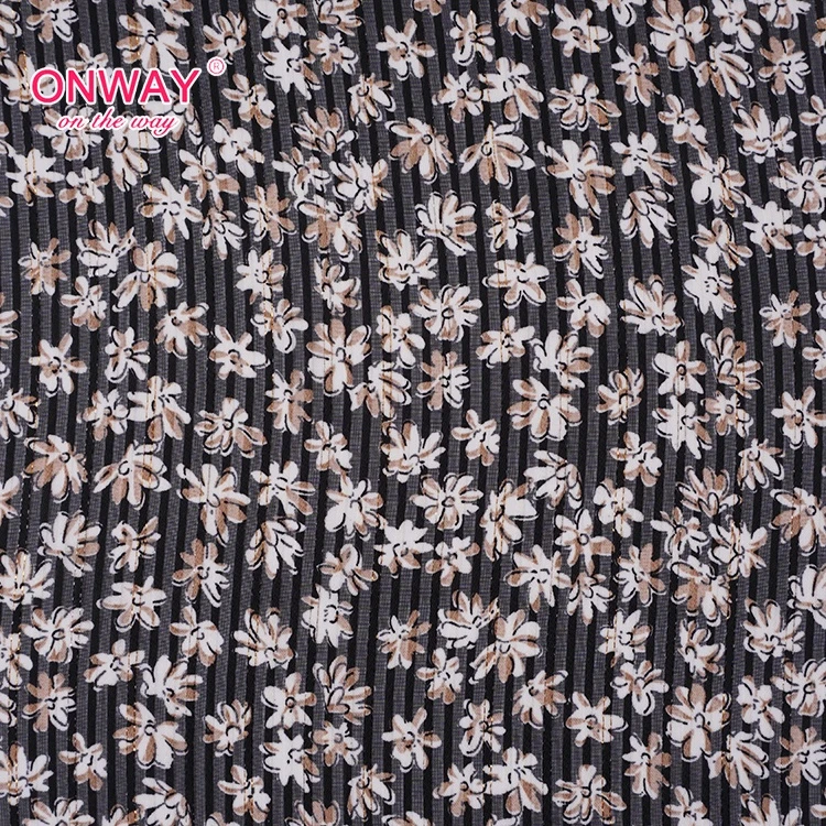 Wholesale popular fashion modern small floral print chiffon fabric