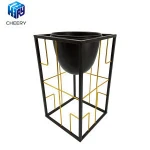 Wholesale Price Tall Decorative Indoor  Garden Metal Planter Flower Pot in China