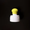 Wholesale push pull plastic plastic bottle screw cap flip top cap