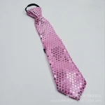 Wholesale sequined tie adult children common Street dance magic show colorful silk ties