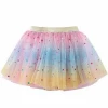 Wholesale Soft Chiffon Tulle Mini Baby Rainbow Tutu Skirt For Party Performance Birthday