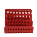 wholesale supply desktop desk organizer 3 parts metal mesh office paper letter holder for storage file letter