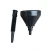 Import Wholesale universal Custom service  black large  oil plastic funnel from China