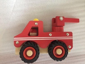 wholesales new wooden puzzle toys wooden construction vehicle model car for the kids WCV005
