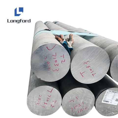 Widely use 3003 7075 6063 6061 5083 T5 T6 round extruded  high strength aluminum round billet rod bar for guardrail