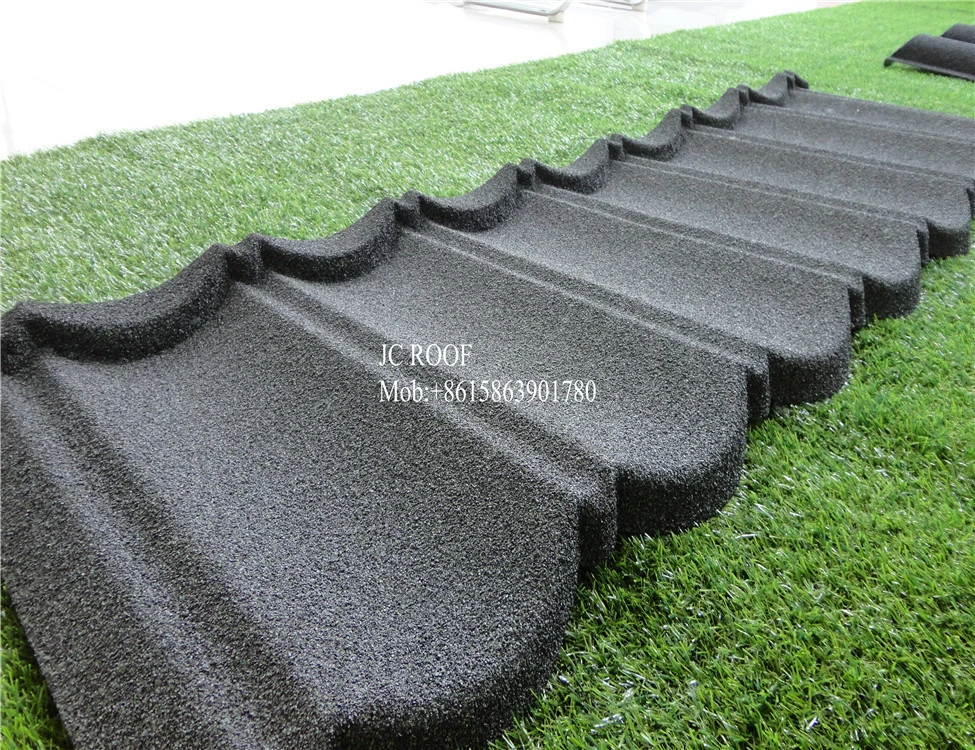 Wind resistant ,high grade villas and construction choice, shandong jiacheng stone coated steel roofing tiles