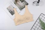 Womens Gathering Small Chest Without Steel Ring Thin Section Latex Bra Strap Set