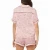 Import Womens Sleepwear 100%Polyester Satin All Over Cloud  Print Shirt  Shorts Pajama Sets from China