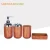 Import Wood And Metal Design 6 Pieces New Bath Accessory Set from China