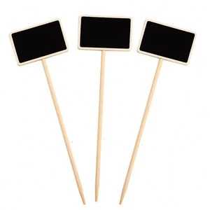 Wood Mini Chalkboards Signs Blackboard Floral Picks Ideal Gift for Wedding,Party, Floral Arrangements and Centerpieces