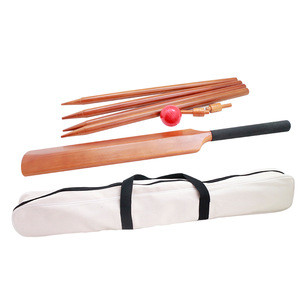 Wooden full Cricket Gift Set for Kids in carry bag by Cricket Equipment for indoor and outdoor play