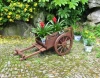Wooden Garden flower Pot Boxes Big Wood Planter with Wheels