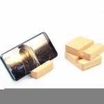 Wooden phone holder  base bracket mobile phone bracket accessories lazy mobile phone holder Desktop stand