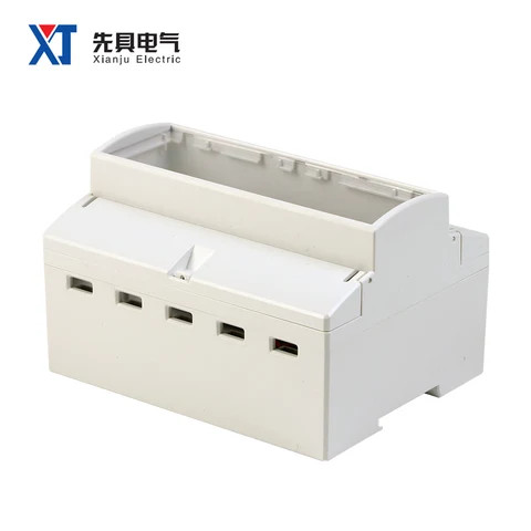 XJ-45 Anti Flaming 7P Internal Transformer Electric Energy Meter Shell Three Phase Power Electricity Meter Housing Customized