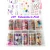 Import XK-107 Factory hotsale Valentine  Foil  nail art decoration nail art sticker Valentine nail foil from China