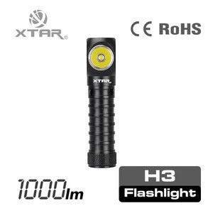 XTAR waterproof IPX8 Aluminum 1000lm rechargeable 18650 li-ion battery H3 flashlight led headlamp