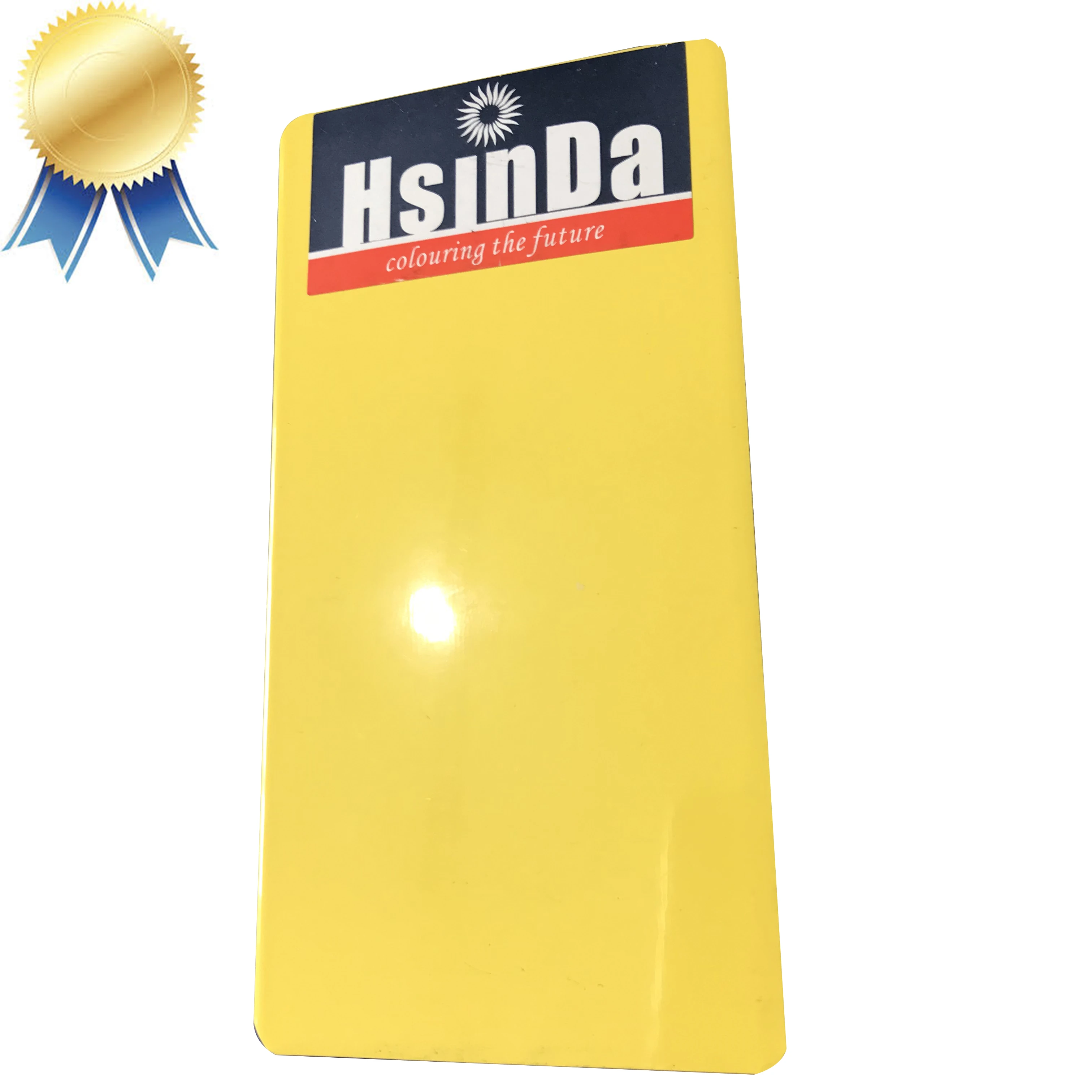 Yellow Color High Gloss Epoxy Powder Coating Powder, Polyester Powder Coating Supply
