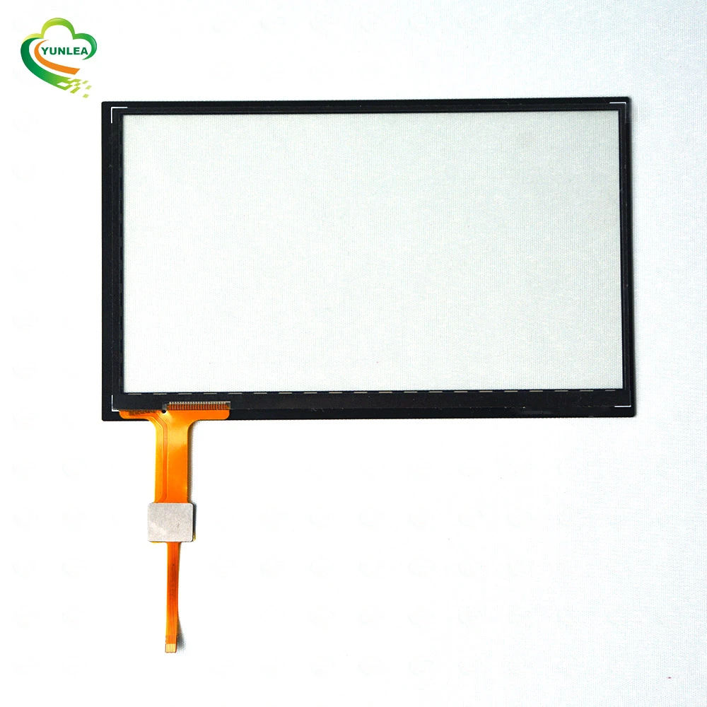 YUNLEA custom touchscreen 7 inch capacitive touch screen panel overlay kits 6H tempered glass