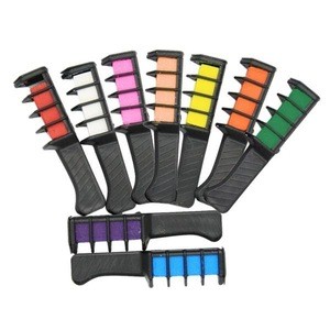 Z1356 Disposable Large 4 Grid Hair Care Styling Tools Temporary  Hair Coloring Comb Multicolor One-time Hair Dyed Comb