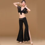 Zakiyyah SK01411 Colorful rose red latin competition dress women latin dance wear for sale