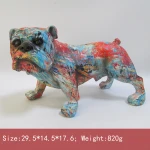 00009B Animal Figurine Sculpture Resin Custom French Bulldog Polyresin Figure  Home Decor Cute Statue