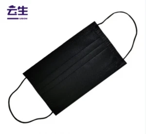 Non-Medical Disposable 3-Ply Civilian Black Face Masks Made in China with Good Quality