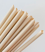 100% eco-friendly Bamboo Fiber Disposable Biodegradable drinking straw