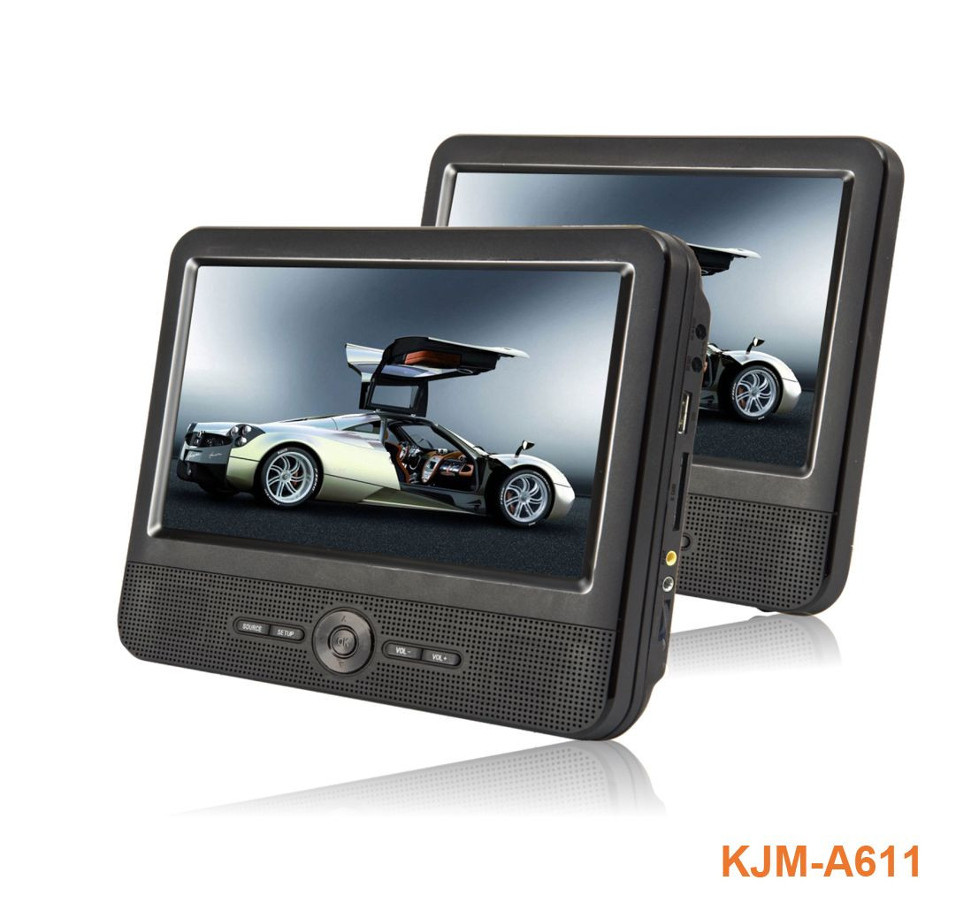 Buy 7/9/10.1 Inch Portable Dual Screen Dvd Player With Monitor from SHENZHEN KEJINMING