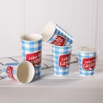 OEM High Quality Food Grade Double PE Coating Cold Drink Cup Disposable Paper Cups For Coffee Tea Drinks