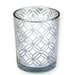 Glass Laser Engraving Tealight Candle Jars for Home/ Romantic Parties Decoration