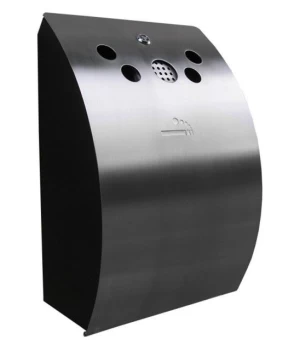 wall mounted large cigarette bin, outdoor ashtray