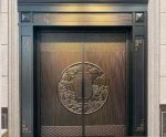 Cast aluminum door