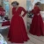 Import New Red Lace Mother of the Bride Dresses for Weddings Beaded A Line Evening Groom Godmother Dresses from China