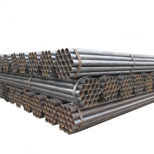 Tianjin Shengteng ERW Black Round Steel Pipe / Tube With Export Packing